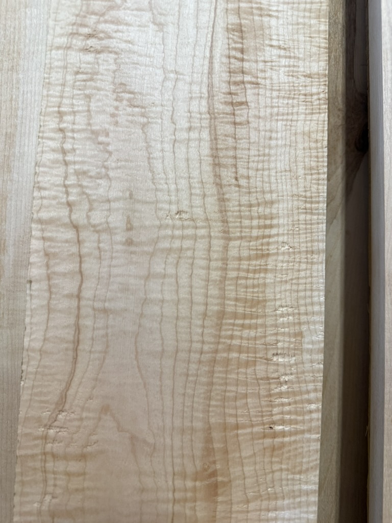 Curly Maple lumber at Fells Hardwood Supply in Hutto