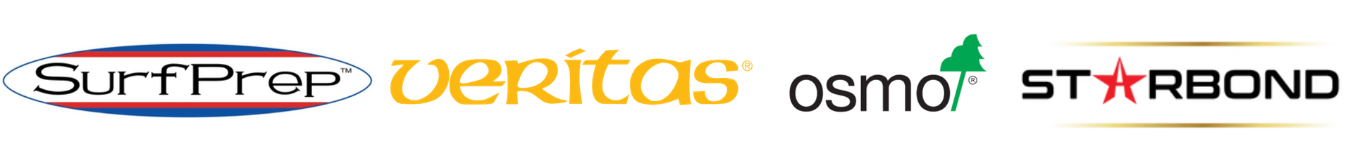 SurfPrep, Veritas, Osmo, and Starbond