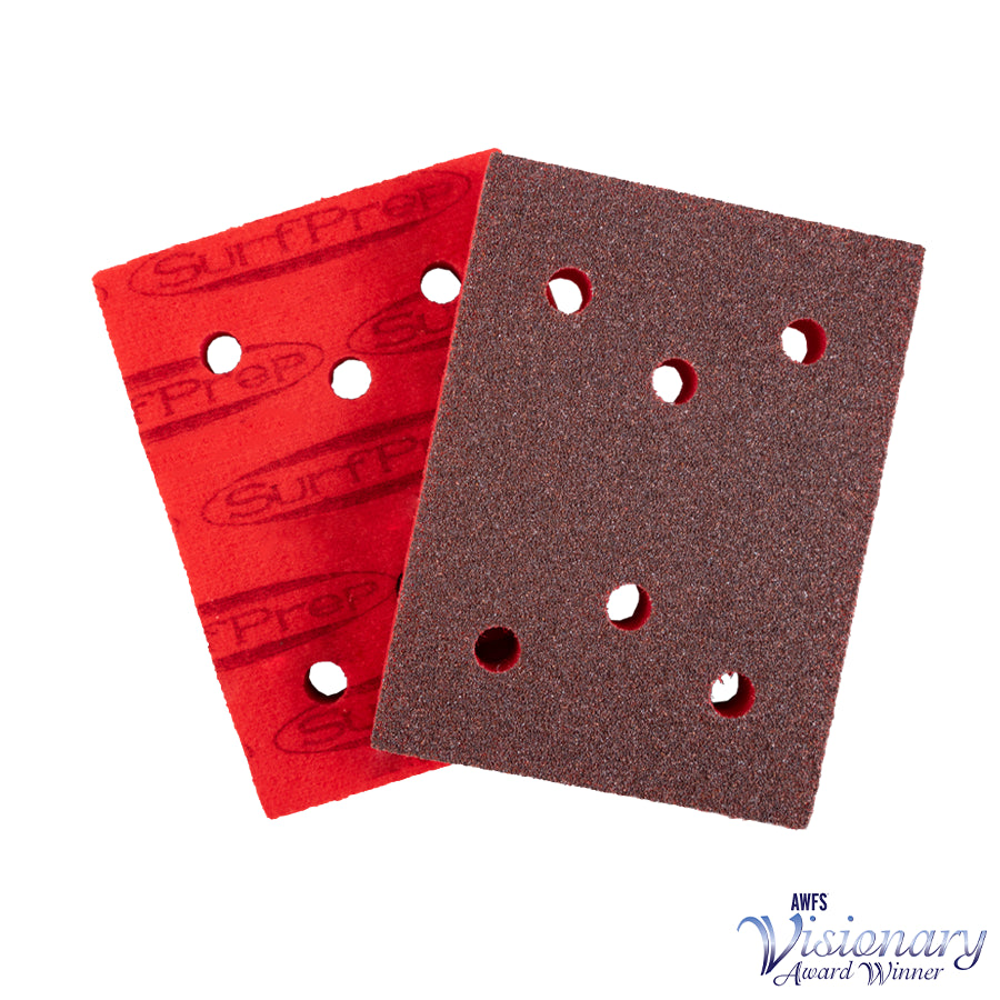 SP3X4PFHDSF.6-25 3" x 4" | 1/2" | ProFoam | Super Fine | 400-600 | 6 Holes 3" x 4" x 1/2" - 6 Holes 25 Pads per Box SurfPrep 686654485136