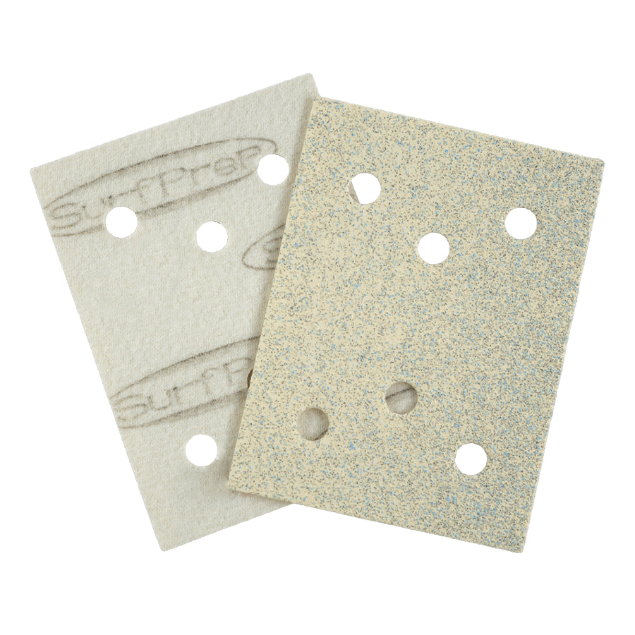 SP3X4CHLP080.6 3" x 4" | White Lightning | 80 Grit | 6 Holes 3" x 4" Hook & Loop - 6 Holes 50 Sheets per Box - 20 Boxes per Case SurfPrep 686654482333
