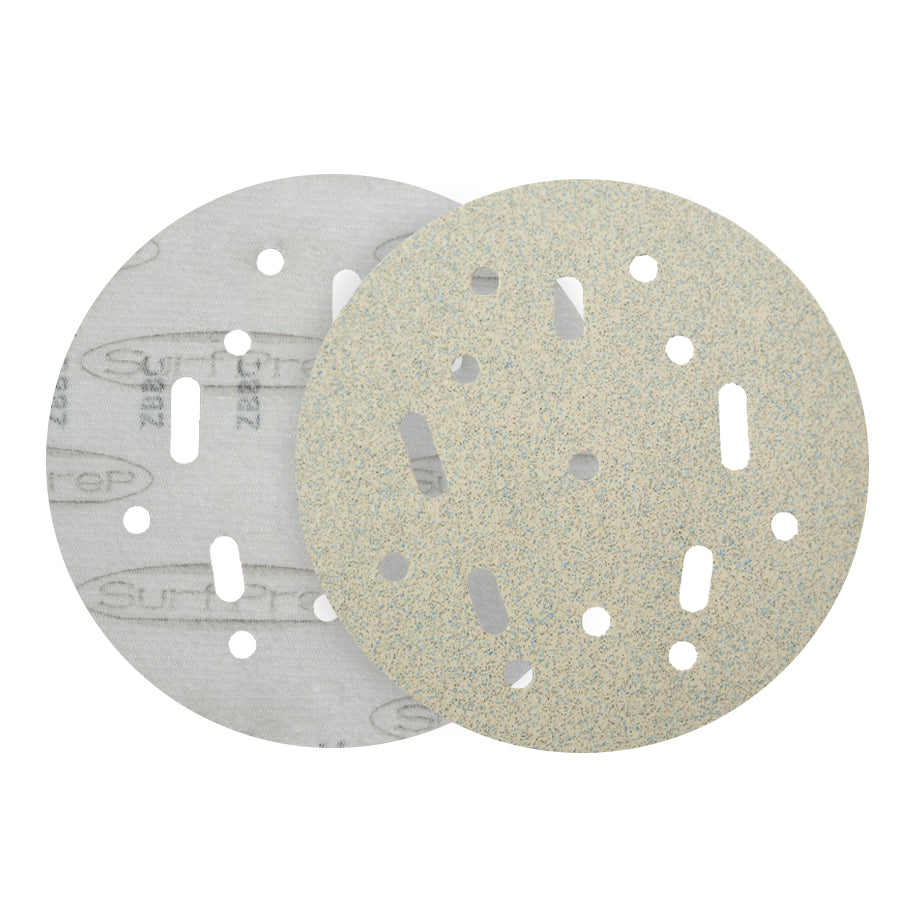 SP5CHLP180-MULTI 5" | White Lightning | 180 Grit | Multi-Hole 5" Hook & Loop - Multi-Hole 50 Discs per Box - 12 Boxes per Case SurfPrep 686654484719